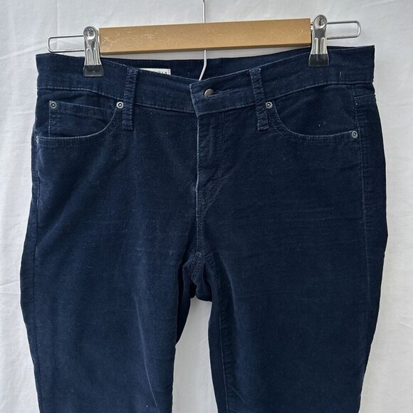 Gap 1969 Skinny Leg Stretch Coduroy Legging Jeans Navy Blue Women 27/4 - Picture 15 of 15